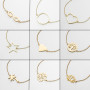 2025 New Geometric Simple Love Shape Star Pendant Bracelet Stainless Steel Tree of Life Coconut Tree Bracelet