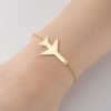 Spring new stainless steel retro face geometric love-shaped pendant bracelet bracelet manufacturer ready for wholesale