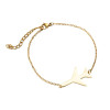 Spring new stainless steel retro face geometric love-shaped pendant bracelet bracelet manufacturer ready for wholesale
