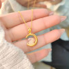 New Moon Rabbit Necklace for Girls, Clavicle Chain, National Style Niche Design, Birthday Gift for Girlfriend