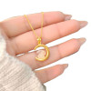 New Moon Rabbit Necklace for Girls, Clavicle Chain, National Style Niche Design, Birthday Gift for Girlfriend