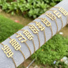 Simple stainless steel cross-border new women's bracelet simple lucky number 000-999 pendant versatile bracelet