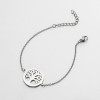 Spring new stainless steel tree of life coconut tree pendant bracelet ins fashion lotus flower small fresh bracelet