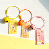 Double-sided text acrylic diy keychain accessories good things happen blessings meaning good bag car key pendant