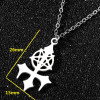 Amazon's best-selling stainless steel pendant men's necklace fashionable figure cross surf clavicle chain jewelry