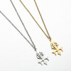 Amazon's best-selling stainless steel pendant men's necklace fashionable figure cross surf clavicle chain jewelry