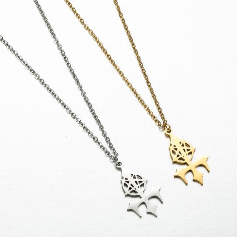 Amazon's best-selling stainless steel pendant men's necklace fashionable figure cross surf clavicle chain jewelry