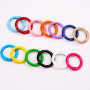 23MM color painted spring ring key chain mobile phone chain jewelry accessories open spring buckle book ring connection clamp ring