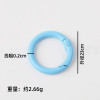 23MM color painted spring ring key chain mobile phone chain jewelry accessories open spring buckle book ring connection clamp ring