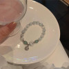 Aquamarine Imitation Cat's Eye Bracelet Women's Ins Niche Design New Gray Moonlight Crystal Bracelet Best Friend Birthday Gift