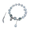 Internet celebrity imitation cat's eye stone blue moonlight ins peace and joy pendant bracelet simple student girl bestie gift new