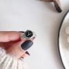 Korean version of retro temperament, fashionable and personalized watch ring, exquisite ins style, cool and light open ring ring