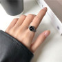 Korean version of retro temperament, fashionable and personalized watch ring, exquisite ins style, cool and light open ring ring