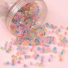 High-quality colorful dye core glass sugar cube rice beads DIY handmade bracelet necklace earrings beading material glass beads