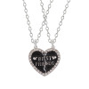 Japanese and Korean girlfriends’ love splicing clavicle necklace for two, a pair of good friends friendship pendant, birthday gift for female students