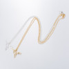 Niche design cross-border new style personalized hollow origami hummingbird pendant necklace feminine simple animal accessories