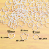 diy jewelry accessories embossed single circle embossed jump ring five-pointed star love twisted circle connecting ring connecting key ring