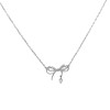 Bow water drop pendant girl heart love small fresh diamond gift niche versatile Ruyi lock necklace wholesale