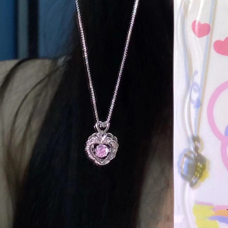 Heartbeat frequency necklace, female love, sweetness, gentleness, niche light luxury clavicle chain, exquisite gift for girlfriend