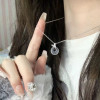 Dielian Ping An Buckle Necklace for Women Ins Light Luxury Niche Design New Chinese Style Clavicle Chain for Best Friend and Girlfriend Necklace