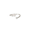 Camellia ring for women with adjustable opening ins student version niche design high-end light luxury white rose