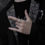 Pixiu ring men's single ring student simple personality cold style men's open ring to attract wealth advanced adjustable