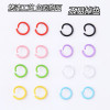 DIY jewelry accessories 1.2*10mm metal color paint single ring connecting ring with hand hanging ring opening ring
