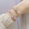 Butterfly bracelet female ins niche design gray moonlight bracelet diy bracelet student gift light luxury