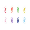 AliExpress colorful iron spray paint 4-section chain extension chain tail chain bag small pendant ring accessories handmade DIY materials