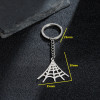 Simple foreign trade new accessories stainless steel musical instruments Halloween spider web creative keychain pendant pendant couple