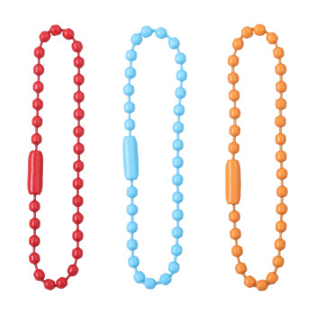 10 Colorful Metal Paint Chains Wave Bead Chains Handmade DIY Jewelry Accessories Key Chain Pendant Buckle AliExpress