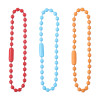 10 Colorful Metal Paint Chains Wave Bead Chains Handmade DIY Jewelry Accessories Key Chain Pendant Buckle AliExpress