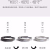 Internet celebrity morning and evening couple rings, a pair of Japanese and Korean simple black and white male and female rings, student trendy niche design