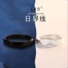 Internet celebrity morning and evening couple rings, a pair of Japanese and Korean simple black and white male and female rings, student trendy niche design