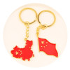 Chinese flag five-star red flag keychain National Day small gift patriotic souvenir map national tide pendant wholesale