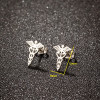 Retro Stainless Steel Snake Staff Wings Earrings Fashion Medical Symbol Nurse Doctor Pendant Titanium Steel Jewelry Wholesale