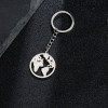 2025 Stainless Steel Keychain Personalized Cartoon Pattern Creative Cactus Universe Stethoscope Pattern Pendant Wholesale