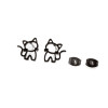 European and American wish new stainless steel simple zodiac dog earrings ins small animal pug di bulldog earrings
