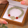 Interlocking Hetian Yu bracelet female ins design love bracelet female best friend birthday gift niche light luxury