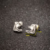 Korean autumn creative new sweet hollow long hair girl earrings stainless steel cartoon cute character earrings
