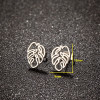 Japanese and Korean literary retro bohemian style earrings for women new big tree leaf earrings European and American cross-border earrings wholesale