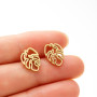 Japanese and Korean literary retro bohemian style earrings for women new big tree leaf earrings European and American cross-border earrings wholesale