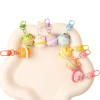 New cute three-dimensional zodiac donut baby cartoon creative diy resin keychain jewelry pendant