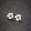 Cross-border new fashion temperament stainless steel hollow small fresh flowers simple earrings stainless steel ear jewelry wholesale