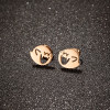 Foreign trade new stainless steel Halloween ghost happy funny earrings cartoon wings little monster earrings wholesale