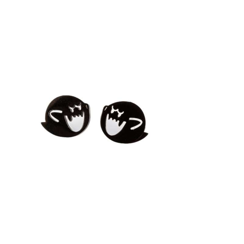 Foreign trade new stainless steel Halloween ghost happy funny earrings cartoon wings little monster earrings wholesale