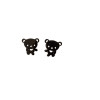 European and American fashion new creative personality cute cartoon character bear earrings stainless steel niche earrings wholesale
