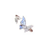 Blue double butterfly open ring, high-looking, new style, retro, light, luxurious, exquisite, fairy-like, versatile index finger ring