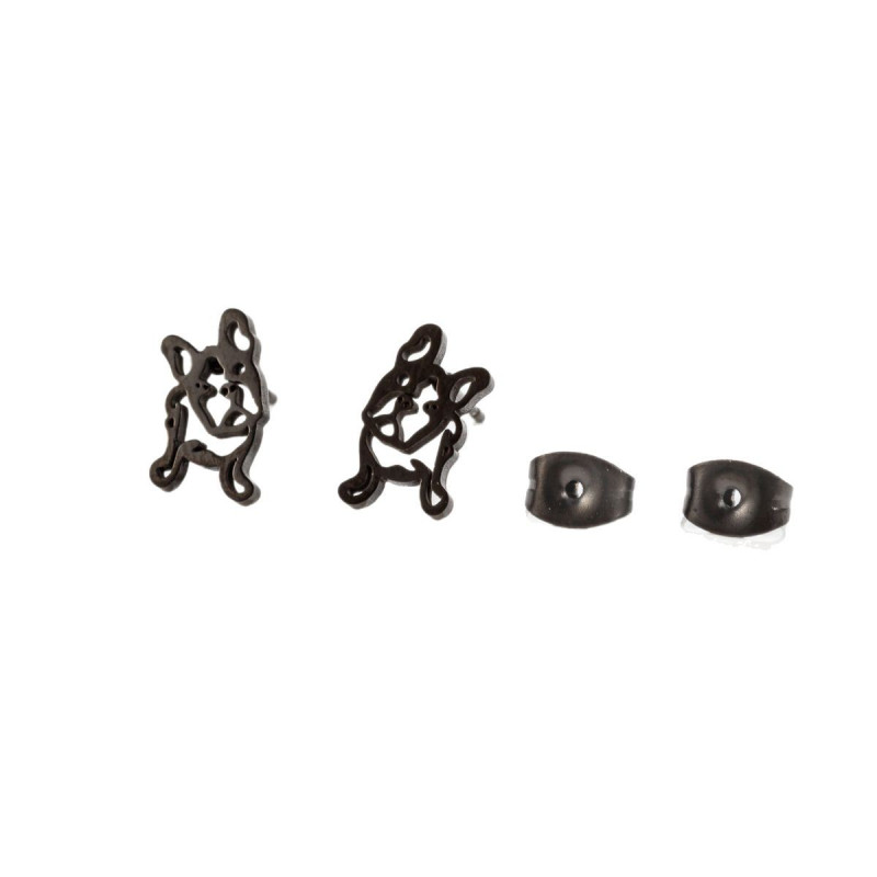 Fashion Retro Pug Earrings Personalized Stainless Steel Bulldog Animal Earrings Stud Earrings AliExpress Wish