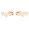Korean style simple personality fashion niche earrings stainless steel new love earrings ear bone nail manufacturer cross-border wholesale